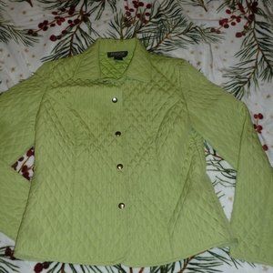 Sale : Briggs New York Women's Quilted Snap Up Jacket Coat  Sz 8